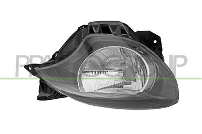 HEADLAMP LEFT H4 ELECTRIC-WITHOUT MOTOR-BLACK