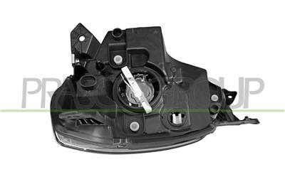 HEADLAMP LEFT H4 ELECTRIC-WITHOUT MOTOR-BLACK