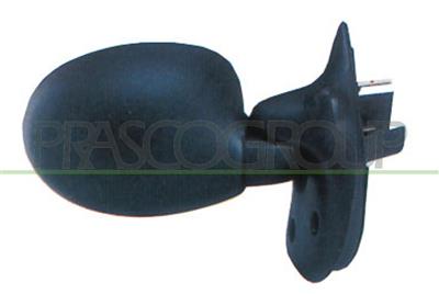 ESPEJO DERECHO ELECTRICO-NEGRO-CONVEXO/CROMADO