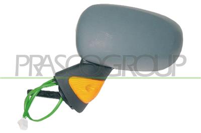 DOOR MIRROR LEFT-ELECTRIC-HEATED-PRIMED-WITH LAMP 12H7P