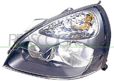 OPTICA IZQUIERDA H7+H1 ELECTRICA-SIN MOTOR-NEGRA (MONTAJE HELLA)