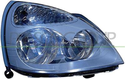 HEADLAMP RIGHT H7+H1 ELECTRIC-WITHOUT MOTOR-GRAY (HELLA TYPE)
