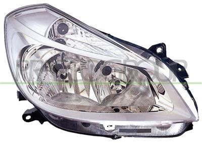 OPTICA DERECHA H7+H7 ELECTRICA-CON MOTOR-CROMADA