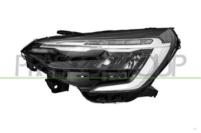 PROIETTORE SINISTRO-ELETTRICO-SENZA MOTORE-CON BORDO CROMATO-LED