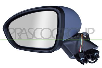 DOOR MIRROR LEFT-ELECTRIC-PRIMED-HEATED-WITH LAMP-ASPHERICAL-7 PINS