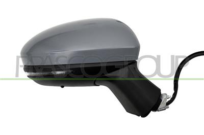 ESPEJO DERECHO ELECTRICO-IMPRIMADO-TERMICO-CON SONDA-CON PILOTO-ABATIBLE-CON BLIS-CONVEXO-12 PINES