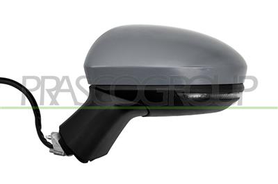DOOR MIRROR LEFT-ELECTRIC-PRIMED-HEATED-FOLDABLE-WITH LAMP-WITH BLIS-ASPHERICAL-10 PINS