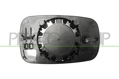 MIRROR GLASS BASE RIGHT-CONVEX-CHROME