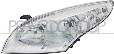 OPTICA IZQUIERDA H7+H7 ELECTRICA-CON MOTOR-CROMADO