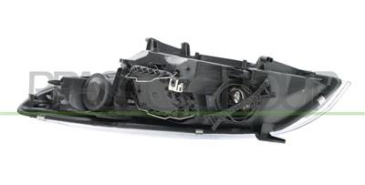 PROIETTORE DESTRO H7+H7-ELETTRICO-CON MOTORE-CROMATO-BORDO NERO