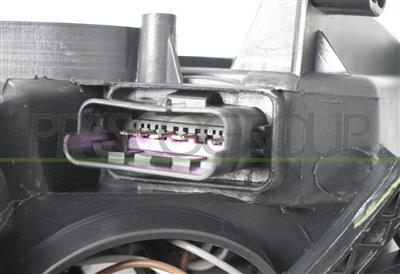 PROIETTORE DESTRO H7+H7-ELETTRICO-CON MOTORE-CROMATO-BORDO NERO