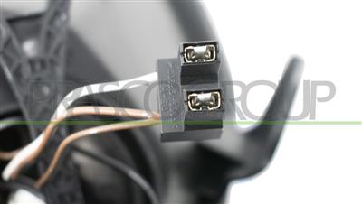 PROIETTORE DESTRO H7+H7-ELETTRICO-CON MOTORE-CROMATO-BORDO NERO