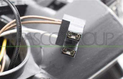 PROIETTORE DESTRO H7+H7-ELETTRICO-CON MOTORE-NERO