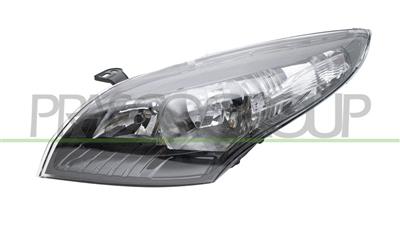 OPTICA IZQUIERDA H7+H7 ELECTRICA-CON MOTOR-NEGRA