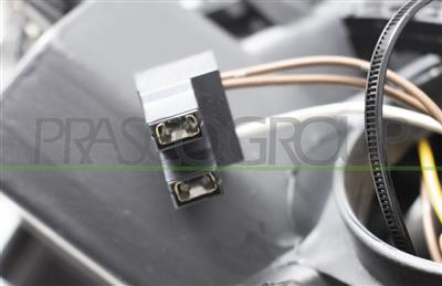 OPTICA IZQUIERDA H7+H7 ELECTRICA-CON MOTOR-NEGRA