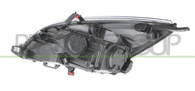 HEADLAMP RIGHT H7+H7 ELECTRIC-WITH MOTOR-CHROME