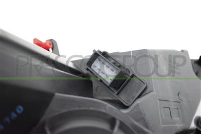 HEADLAMP RIGHT H7+H7 ELECTRIC-WITH MOTOR-CHROME