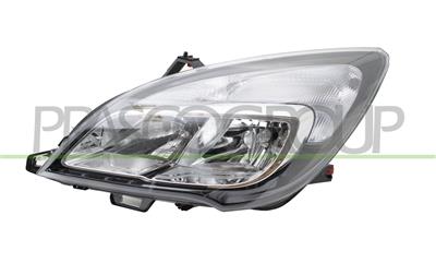 HEADLAMP LEFT H7+H7-ELECTRIC-WITH MOTOR-CHROME