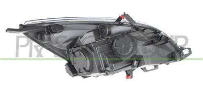 HEADLAMP LEFT H7+H7-ELECTRIC-WITH MOTOR-CHROME