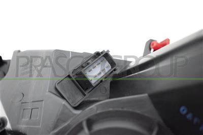 HEADLAMP LEFT H7+H7-ELECTRIC-WITH MOTOR-CHROME