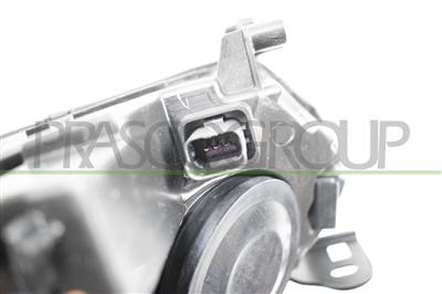 HEADLAMP RIGHT H7+H7 ELECTRIC-WITH MOTOR-BLACK