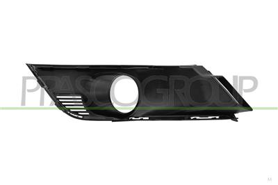 FRONT BUMPER GRILLE RIGHT-GRAY-WITH FOG LAMP HOLE