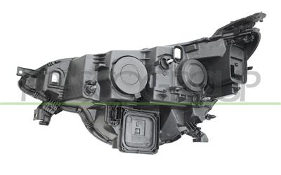 PHARE DROIT H7+H7 ELECTRIQUE SANS MOTEUR-AVEC FEU DE JOUR-BORD CHROME'-LED