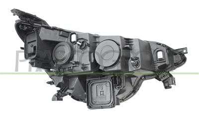 HEADLAMP LEFT H7+H7 ELECTRIC-WITHOUR MOTOR-WITH DAY RUNNING LIGHT-CHROME RIM-LED