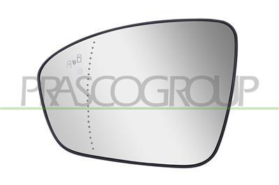 MIRROR GLASS BASE LEFT-HEATED-WITH BLIS-ASPHERICAL
