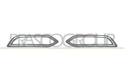 KIT MODANATURE CROMATE SPOILER PARAURTI POSTERIORE MOD. 4 PORTE-(DESTRA+SINISTRA)