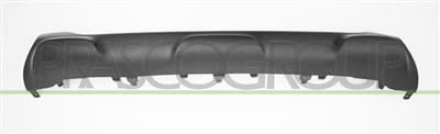 FRONT BUMPER SPOILER-CENTRE-BLACK