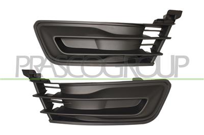 SET GRILLE BUMPER FRONT-BLACK (RIGHT+LEFT)