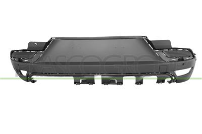 REAR BUMPER-LOWER-BLACK-TEXTURED FINISH-WITH PDC AND PARK ASSIST HOLES+SENSOR HOLDERS-WITH TOW HOOK COVER