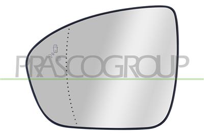 MIRROR GLASS BASE LEFT-WITH BLIS-ASPHERICAL