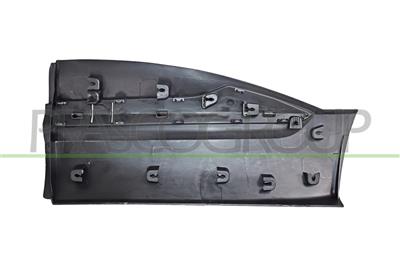 MOLDURA PUERTA TRASERA DERECHA-NEGRA-GRANULADA-CON MOLDURA CROMADA