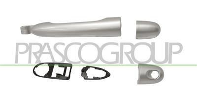 FRONT/REAR-RIGHT/LEFT DOOR HANDLE-OUTER-SILVER