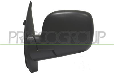 DOOR MIRROR LEFT-ELECTRIC-BLACK-HEATED-CONVEX-CHROME