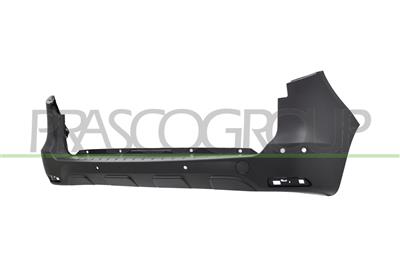 PARAURTI POSTERIORE-NERO-GOFFRATO-CON TAPPO COPRIGANCIO-CON FORI PDC+SUPPORTI-CON FORI PARK ASSIST
