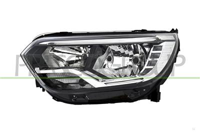 PROIETTORE SINISTRO H7-ELETTRICO-CON MOTORE-CON LUCE DIURNA-LED