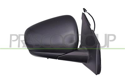 DOOR MIRROR RIGHT-MANUAL-BLACK-WITH SENSOR-CONVEX-2 PINS