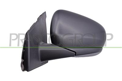 DOOR MIRROR LEFT-MANUAL-BLACK-CONVEX