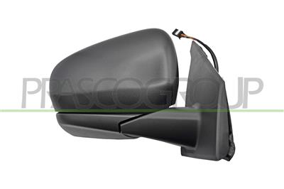 DOOR MIRROR RIGHT-ELECTRIC-HEATED-BLACK-WITH SENSOR-WITH BLIS-CONVEX-9 PINS