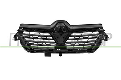GRILLE DE CALANDRE-NOIRE-STRUCTURE'-AVEC MOULURES NOIRE BRILLANTE-AVEC TROUS PROFIL MOD. > 03/23