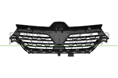 GRILLE DE CALANDRE-NOIRE-STRUCTURE'-AVEC MOULURES NOIRE BRILLANTE-AVEC TROUS PROFIL MOD. > 03/23
