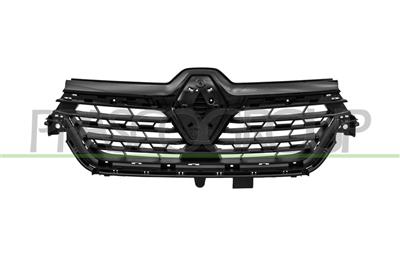 RADIATOR GRILLE-BLACK-TEXTURED FINISH-WITH GLOSSY-BLACK MOLDING-WITH PROFILE HOLES MOD. 04/23 >