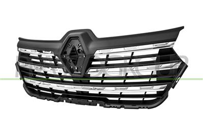 RADIATOR GRILLE-BLACK-TEXTURED FINISH-WITH 5 CHROME MOLDINGS