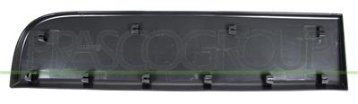 REAR DOOR MOLDING LEFT-WITH CLIPS-BLACK-TEXTURED FINISH