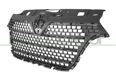 GRILLE CALANDRE NOIRE AVEC 3 MOULURES CHROMEES ET 4 MOULURES NOIRE-BRILLANTE