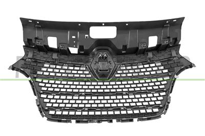 GRILLE CALANDRE NOIRE AVEC 3 MOULURES CHROMEES ET 4 MOULURES NOIRE-BRILLANTE