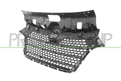 GRILLE CALANDRE NOIRE AVEC 3 MOULURES CHROMEES ET 4 MOULURES NOIRE-BRILLANTE